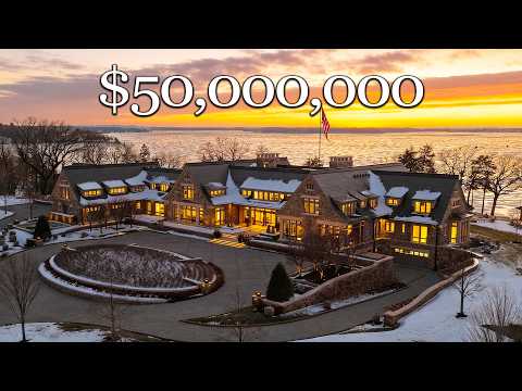 Inside a $50,000,000 Midwest Lakefront Estate with Secret Rooms