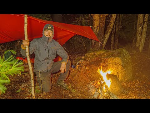 3 Days Alone in Freezing Rain & Snow