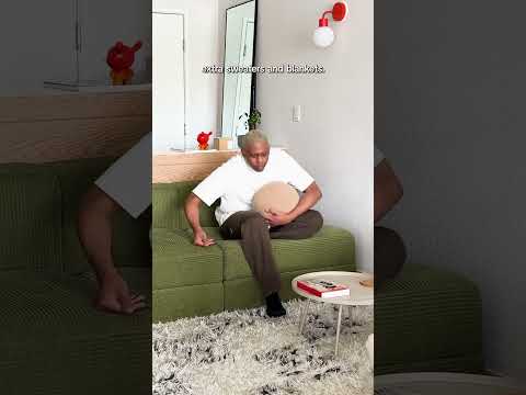 ​@cleve.interior's 378 sq ft Sacramento apt is eclectic Japandi ✨#apartmenttherapy #housetour