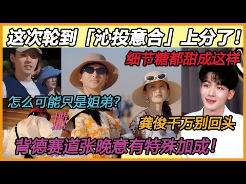 这次轮到「沁投意合」上分了！细节糖都甜成这样怎么可能只是姐弟？龚俊千万别回头！背德赛道张晚意有特殊加成！#李沁#张晚意#龚俊#CP#恋爱#情侣#综艺