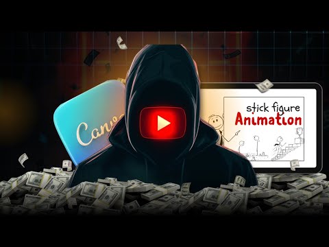 How to Make Money Online with Viral Stick Figure Animations Using Canva |Faceless YouTube Channel