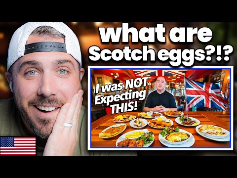 American Reacts to Classic British Food Being Cooked for the First Time 🇬🇧🍽️