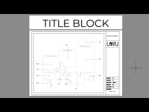 Add a Plan to a Titleblock - AutoCAD for Beginners