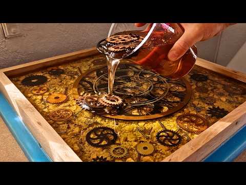 Floating Chess of Oak and Epoxy Chess with LED | Made with Falcon A1