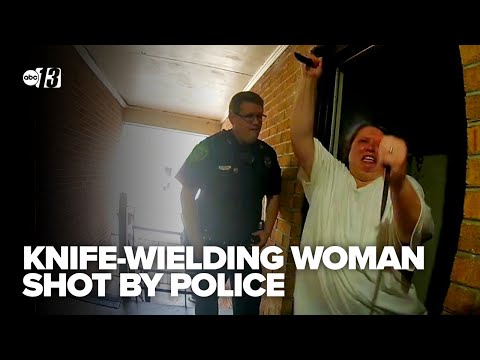 A knife-wielding woman was shot by police. Months later it happened again.
