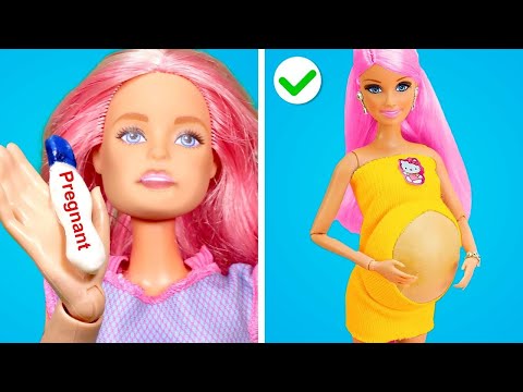 Barbie ist Schwanger! REICHE vs. ARME PUPPEN HACKS || Unglaubliche Gadgets & Geniale Bastelideen