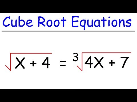 Solving Equations With Cube Roots