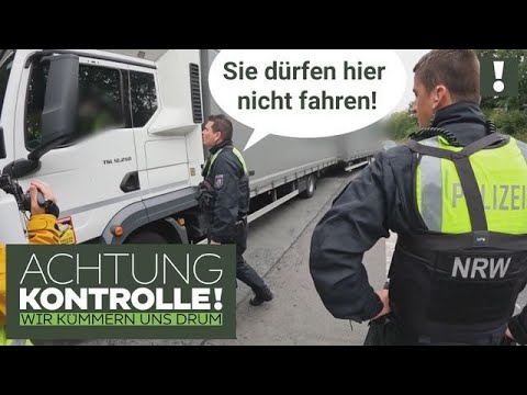 ZURÜCK auf die Autobahn! 🛑 Jeder 2. LKW VERSTÖSST gegen Durchfahrtsverbot! | Achtung Kontrolle