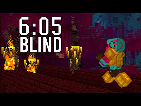 Minecraft FORMER WORLD RECORD Blind Travel