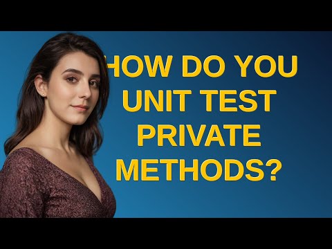 Softwareengineering: How do you unit test private methods?