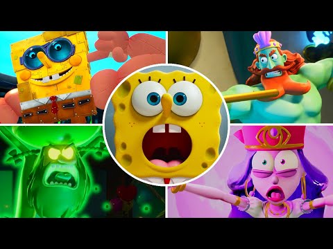 SpongeBob Trilogy - All Final Bosses & Endings