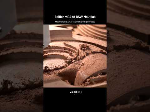 나무로 조각한 꿈의 스피커 | 제작 과정 보기👆#shorts #cnc