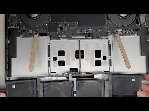 2019 16" Inch MacBook Pro A2141 Disassembly Battery Trackpad Touchpad Replacement Repair Easiest Way