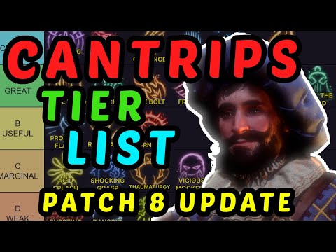 EVEN MORE About Spells - BG3 Cantrips Tier List  [Updated] - Patch 8 Honour Mode Guide