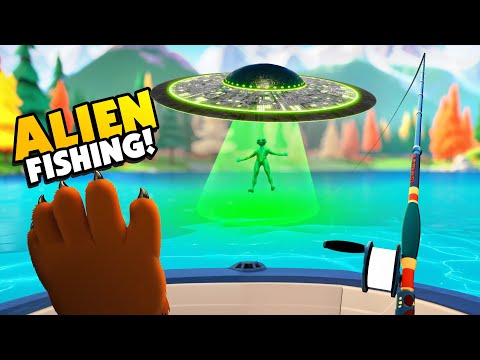 I Became a BEAR and Found ALIENS While FISHING IN VR!