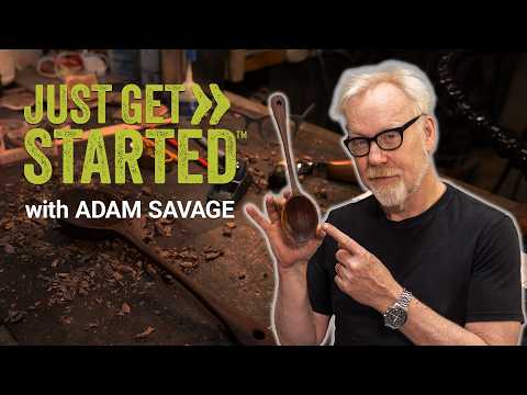 Adam Savage x Woodcraft: Carving a Walnut Spoon & The Joy of Making