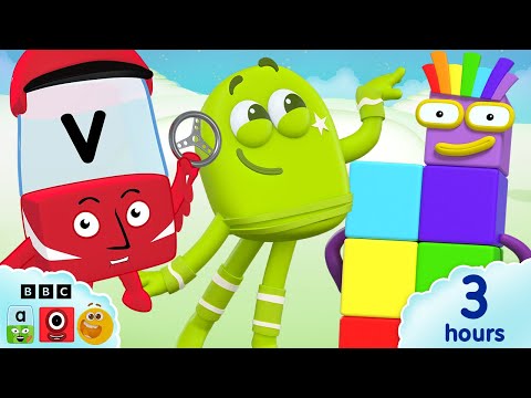 Learn to Read and Count Adventure! 📖🔢 | 3 Hours of the Blocks | @Blocks-Universe