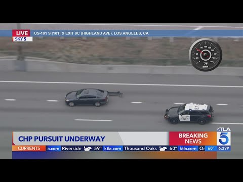 CHP pursues driver for traffic violations