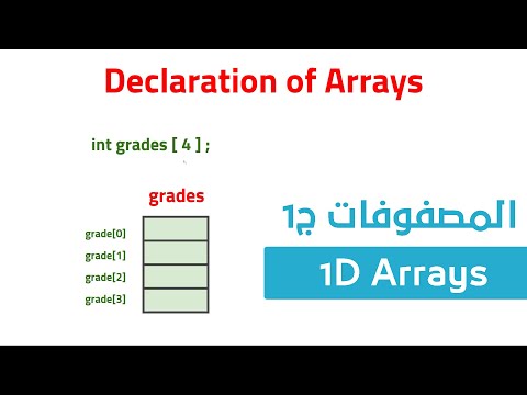24. كورس البرمجة للمبتدئين C++ - المصفوفات أحادية الأبعاد 1D Arrays
