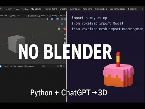 Build 3D Models with Python + ChatGPT (No Blender Needed)