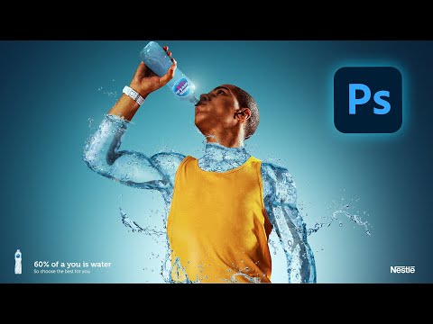 NESTLÉ Water ADVERTISING DESIGN | Product manipulation in Photoshop ✅🔥