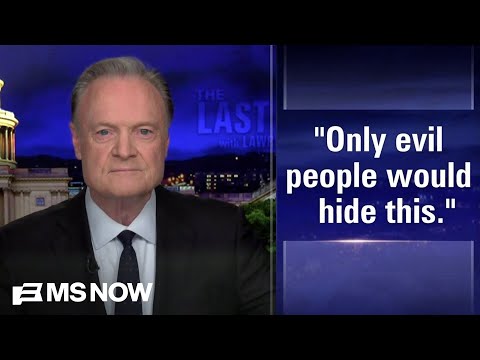 Lawrence: Trump was flying with Epstein around the time FBI got its first tip about Epstein
