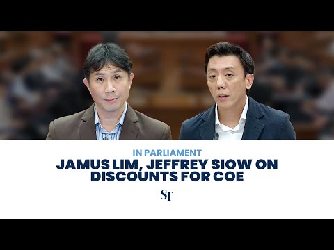 [FULL] Jamus Lim, Jeffrey Siow speak on offering discounts on COE