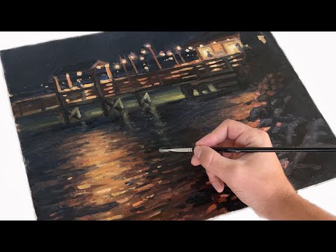 Tips for painting a night time landscape