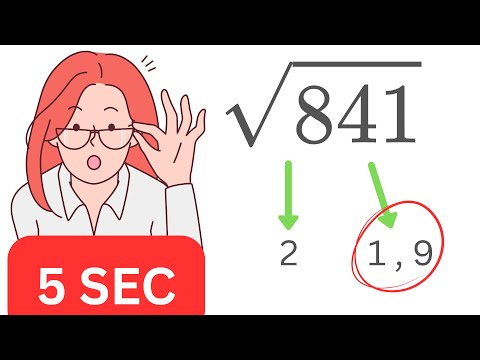 Solve any Square Root in 5 Sec ( don't teach anyone )
