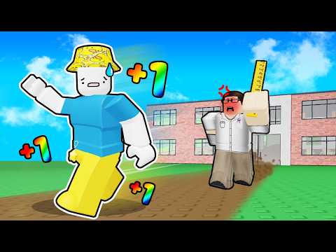 Every Second +1 SPEED to escape Roblox school...