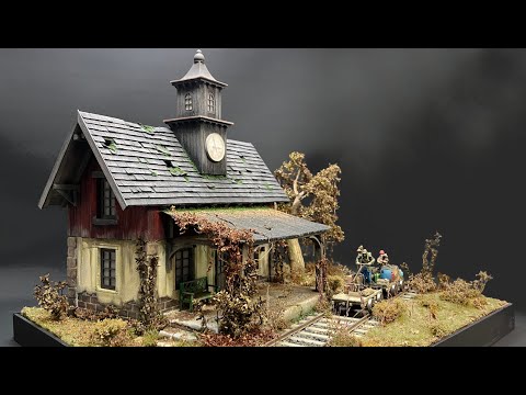 I am building an old Train Station Apocalypse Diorama Model making scale 1:35