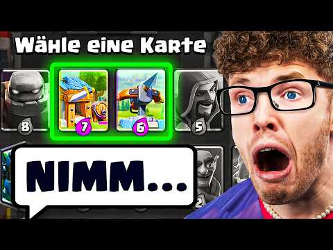 😱🤯GEGNER WÄHLT MEINE KARTEN, BIS ICH 12 SIEGE HABE... (unmöglich?) | Clash Royale Deutsch