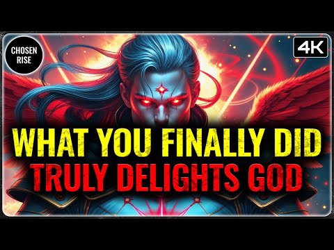 CHOSEN ONES: WHAT YOU FINALLY DID TODAY TRULY DELIGHTS GOD