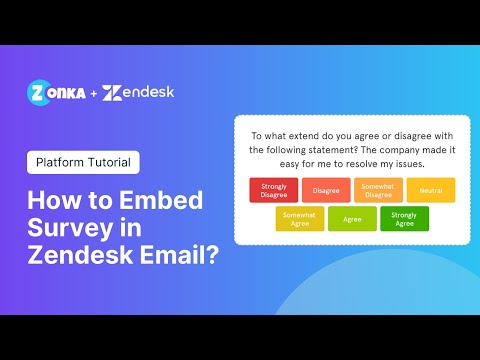 How to Embed Survey in Zendesk Email?