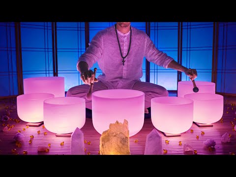 **WARNING** THESE ARE POWERFUL HEALING FREQUENCIES | Crystal Singing Bowls for Spiritual Awakening