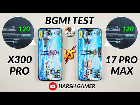 iPhone 17 Pro Max vs Vivo X300 Pro - 120 FPS BGMI Test | Heating & Battery Test 🔥