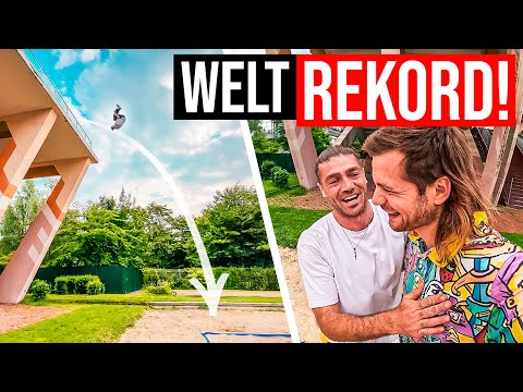 10 METER Frontflip auf HARTEN Boden! | FULL SEND OHNE ENDE mit @DomTomato | Parkour in Essen