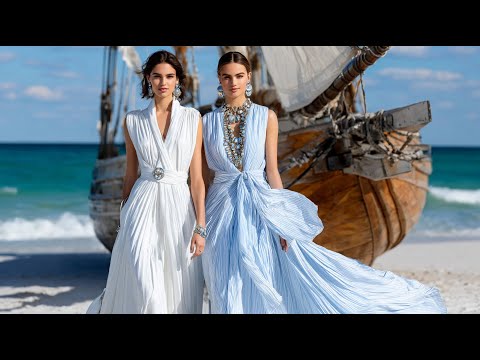 Ralph Lauren SS 2026  Powder Blue & Ivory – Serene Coastal Elegance