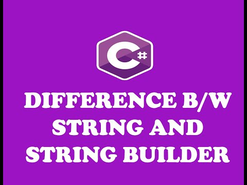 DIFFERENCE BETWEEN STRING AND STRING BUILDER IN C# - STRING BUILDER IN C# ( URDU / HINDI )