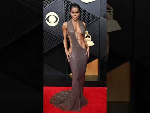✨️Teyana Taylor stuns at the 2026 Grammy Awards, rocking a dazzling look from Tom Ford's Spring 2026