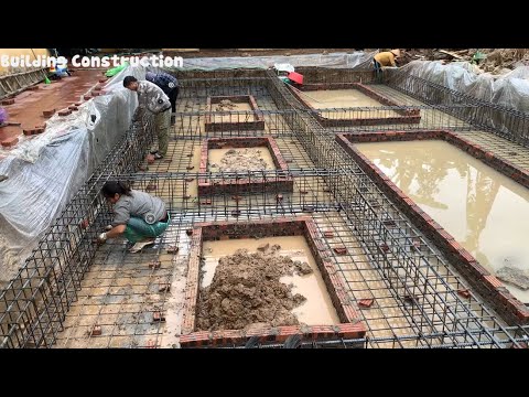 Construction Techniques For Sturdy House Foundations With Steel Beams And Concrete
