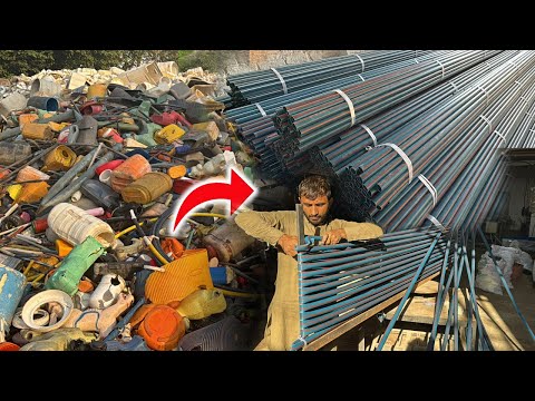 How Millions Waste Plastic Bottles Recycling into Large PVC Pipe | Recycling Plastics