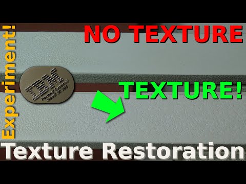 Experimenting with repairing the plastic bezel texture of an IBM Model 30