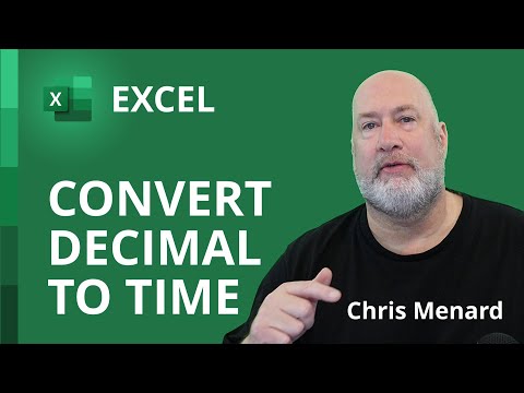 Excel: Covert decimal hours Excel's hours & minutes (8.25 to 8:15)