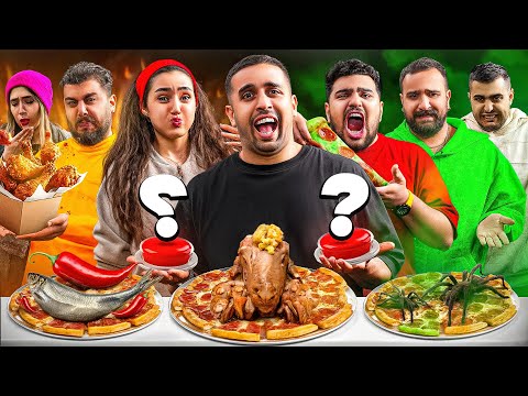 پیتزا شانسی با یوتوبرا 🍕🤣🤢