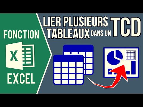 EXCEL - LIER PLUSIEURS TABLEAUX DE DONNÉES DANS UN TABLEAU CROISÉ DYNAMIQUE