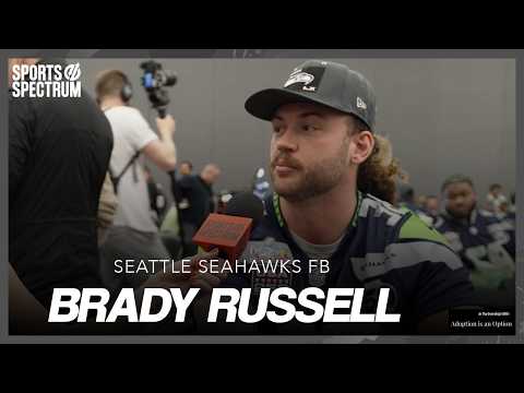 Seattle Seahawks FB Brady Russell shares his faith in Christ at Super Bowl LX