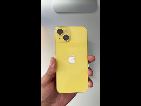 UNBOXING Yellow iPhone 14