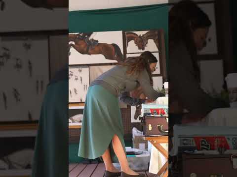 My first art show! Full video available 🎨 #artist #artshow #oilpainter #equestrianartist