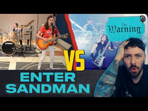 The Warning - Enter Sandman - METALLICA Cover! (both versions) | REACTION | MINDBLOWING 🤯🔥🤯🔥